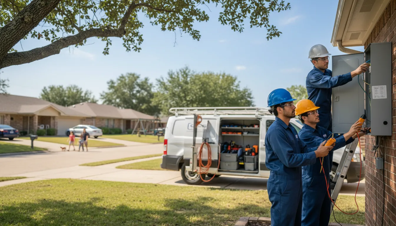 Certified electrician providing emergency electrical services in Alden, IA